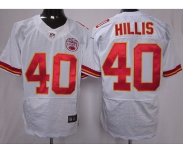 Nike Kansas City Chiefs #40 Peyton Hillis White Elite Jersey