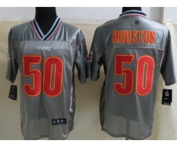 Nike Kansas City Chiefs #50 Justin Houston 2013 Gray Vapor Elite Jersey