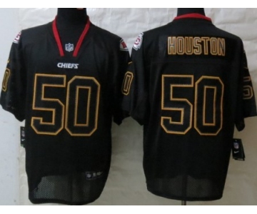 Nike Kansas City Chiefs #50 Justin Houston Lights Out Black Elite Jersey
