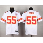 Nike Kansas City Chiefs #55 Dee Ford White Elite Jersey