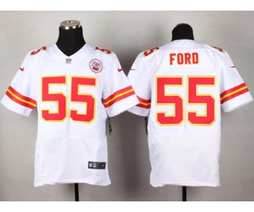 Nike Kansas City Chiefs #55 Dee Ford White Elite Jersey