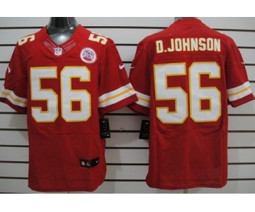 Nike Kansas City Chiefs #56 Derrick Johnson Red Elite Jersey