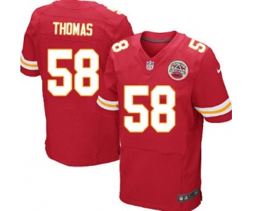 Nike Kansas City Chiefs #58 Derrick Thomas Red Elite Jersey