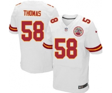 Nike Kansas City Chiefs #58 Derrick Thomas White Elite Jersey