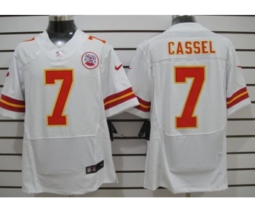 Nike Kansas City Chiefs #7 Matt Cassel White Elite Jersey