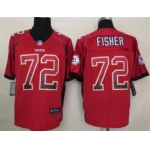 Nike Kansas City Chiefs #72 Eric Fisher Drift Fashion Red Elite Jersey
