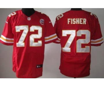 Nike Kansas City Chiefs #72 Eric Fisher Red Elite Jersey