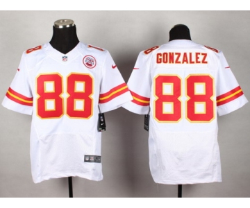 Nike Kansas City Chiefs #88 Tony Gonzalez White Elite Jersey