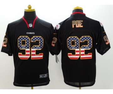 Nike Kansas City Chiefs #92 Dontari Poe 2014 USA Flag Fashion Black Elite Jersey