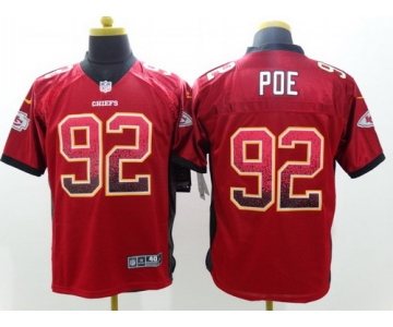 Nike Kansas City Chiefs #92 Dontari Poe Drift Fashion Red Elite Jersey