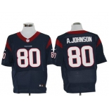 Size 60 4XL-Andre Johnson Houston Texans #80 Navy Blue Stitched Nike Elite NFL Jerseys