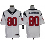 Size 60 4XL-Andre Johnson Houston Texans #80 White Stitched Nike Elite NFL Jerseys