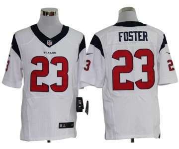 Size 60 4XL-Arian Foster Houston Texans #23 White Stitched Nike Elite NFL Jerseys