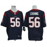 Size 60 4XL-Brian Cushing Houston Texans #56 Blue Stitched Nike Elite NFL Jerseys