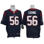 Size 60 4XL-Brian Cushing Houston Texans #56 Blue Stitched Nike Elite NFL Jerseys