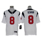 Size 60 4XL-Matt Schaub Houston Texans #8 White Stitched Nike Elite NFL Jerseys