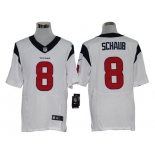 Size 60 4XL-Matt Schaub Houston Texans #8 White Stitched Nike Elite NFL Jerseys