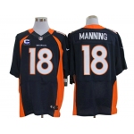 Size 60 4XL-2012 Peyton Manning Denver Broncos #18 Blue Stitched Nike Elite NFL Jerseys C Patch