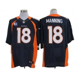 Size 60 4XL-2012 Peyton Manning Denver Broncos #18 Blue Stitched Nike Elite NFL Jerseys C Patch