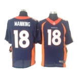 Size 60 4XL 2013 New Collar Peyton Manning Denver Broncos #18 Blue Nike Elite Jersey