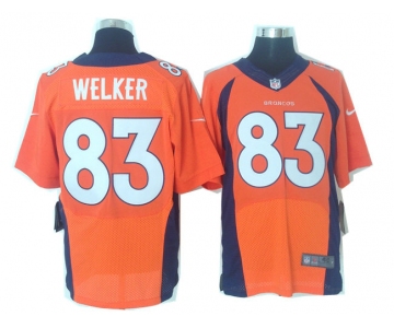 Size 60 4XL 2013 New Collar Wes Welker Denver Broncos #83 Orange Stitched Nike Elite Jersey