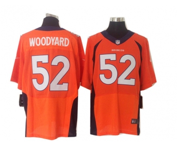 Size 60 4XL 2013 New Collar Wesley Woodyard Denver Broncos #52 Nike Elite Orange Jersey