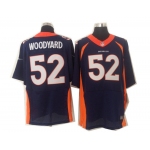 Size 60 4XL 2013 New Collar Wesley Woodyard Nike Denver Broncos #52 Elite Blue Jersey