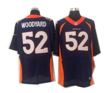 Size 60 4XL 2013 New Collar Wesley Woodyard Nike Denver Broncos #52 Elite Blue Jersey