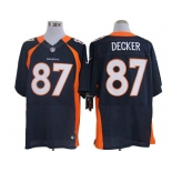 Size 60 4XL-Eric Decker Denver Broncos #87 Blue Stitched Nike Elite NFL Jerseys