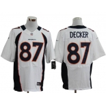 Size 60 4XL-Eric Decker Denver Broncos #87 White Stitched Nike Elite NFL Jerseys