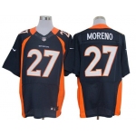 Size 60 4XL-Knowshon Moreno Denver Broncos #27 Blue Stitched Nike Elite NFL Jerseys