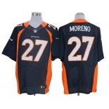 Size 60 4XL-Knowshon Moreno Denver Broncos #27 Blue Stitched Nike Elite NFL Jerseys