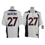 Size 60 4XL-Knowshon Moreno Denver Broncos #27 White Stitched Nike Elite NFL Jerseys