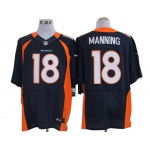 Size 60 4XL-Peyton Manning Denver Broncos #18 Blue Stitched Nike Elite NFL Jerseys