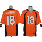 Size 60 4XL-Peyton Manning Denver Broncos #18 Orange Stitched Nike Elite NFL Jerseys