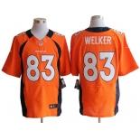 Size 60 4XL-Welker Denver Broncos #83 Orange Stitched Nike Elite NFL Jerseys