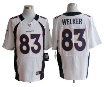 Size 60 4XL-Welker Denver Broncos #83 White Stitched Nike Elite NFL Jerseys