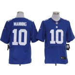 Size 60 4XL-Eli Manning New York Giants #10 Blue Stitched Nike Elite NFL Jerseys