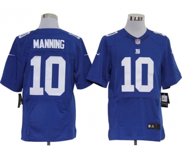 Size 60 4XL-Eli Manning New York Giants #10 Blue Stitched Nike Elite NFL Jerseys