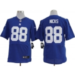 Size 60 4XL-Hakeem Nicks New York Giants #88 Blue Stitched Nike Elite NFL Jerseys