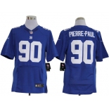 Size 60 4XL-Jason Pierre-Paul New York Giants #90 Blue Stitched Nike Elite NFL Jerseys