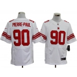 Size 60 4XL-Jason Pierre-Paul New York Giants #90 White Stitched Nike Elite NFL Jerseys