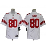 Size 60 4XL-Victor Cruz New York Giants #80 White Stitched Nike Elite NFL Jerseys