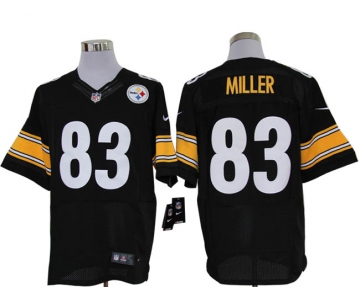 Size 60 4XL-Heath Miller Pittsburgh Steelers #83 Black Stitched Nike Elite NFL Jerseys