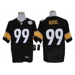 Size 60 4XL-Pittsburgh Steelers #99 Brett Keisel Black Stitched Nike Elite NFL Jerseys