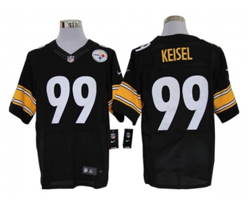 Size 60 4XL-Pittsburgh Steelers #99 Brett Keisel Black Stitched Nike Elite NFL Jerseys