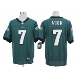 Size 60 4XL-Michael Vick Philadelphia Eagles #7 Green Stitched Nike Elite NFL Jerseys