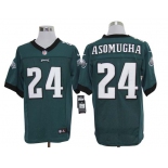 Size 60 4XL-Nnamdi Asomugha Philadelphia Eagles #24 Green Stitched Nike Elite NFL Jerseys