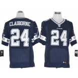 Size 60 4XL-Morris Claiborne Dallas Cowboys #24 Navy Blue Stitched Nike Elite NFL Jerseys