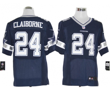 Size 60 4XL-Morris Claiborne Dallas Cowboys #24 Navy Blue Stitched Nike Elite NFL Jerseys